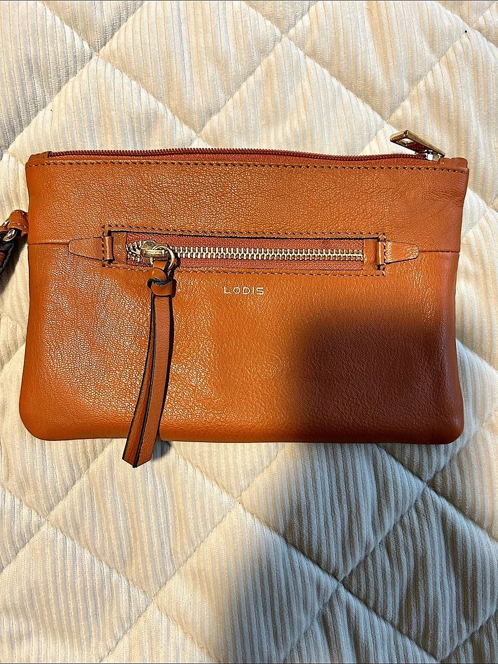 Lodis Brown Clutch Bag & Card Holder